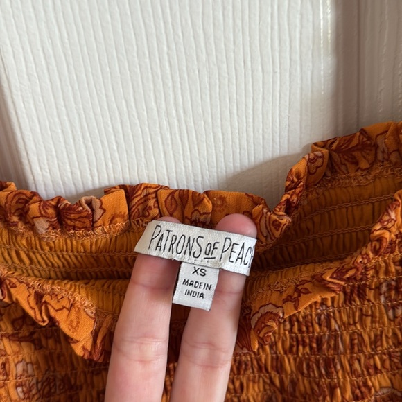 Patrons of Peace Smocked Square Neck Dress - Picture 6 of 8